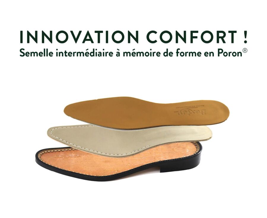 Richelieu homme Noir semelle gomme - PETER GOMME CITY