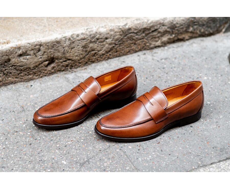 Mocassin homme cuir Chocolat - DAVIES