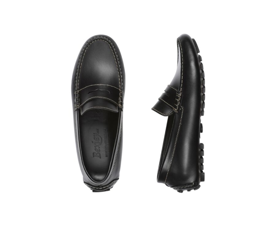 Mocassin été homme cuir Noir - FERGUSON