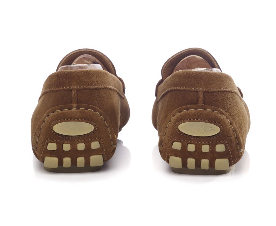 Mocassin été homme Velours Caramel - FERGUSON