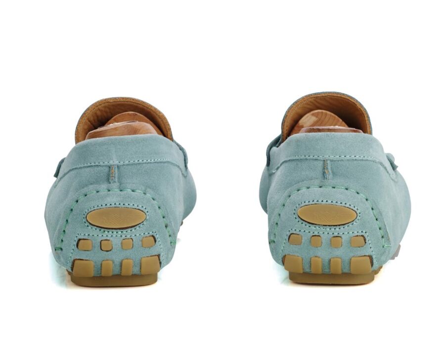 Mocassin été homme Velours Vert Menthe - FERGUSON