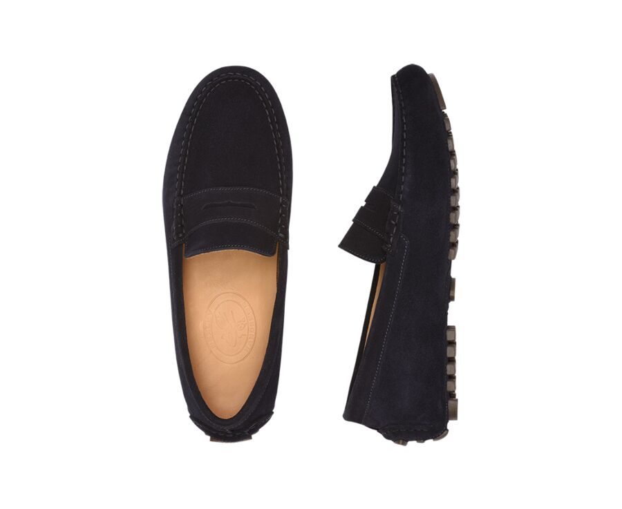 Mocassin été Homme - Velours Marine - FERGUSON