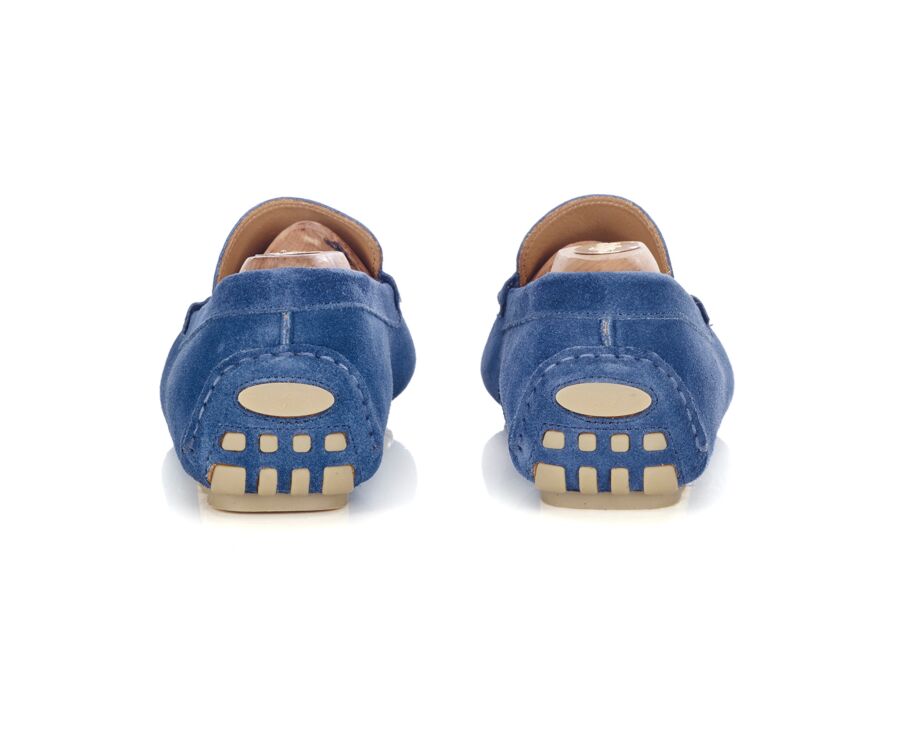 Mocassin été homme Velours Bleu Indigo - FERGUSON