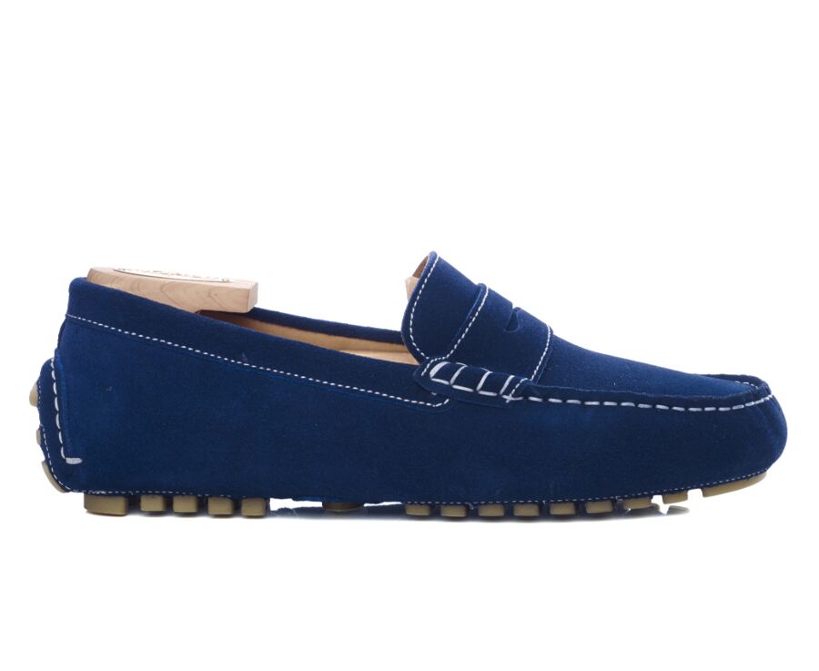 Mocassin été homme Velours Indigo - FERGUSON