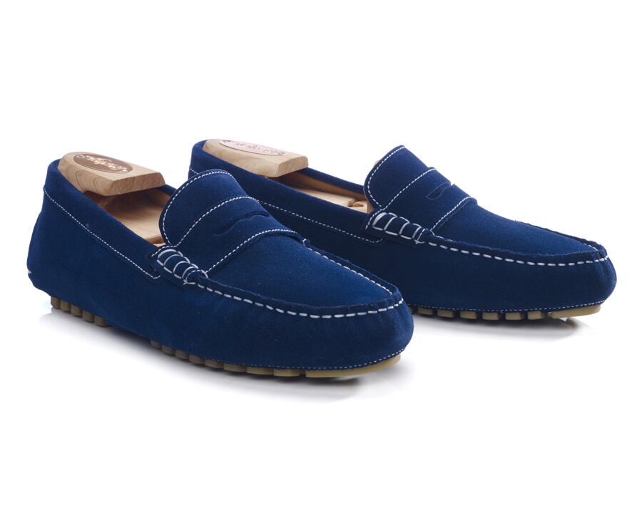 Mocassin été homme Velours Indigo - FERGUSON