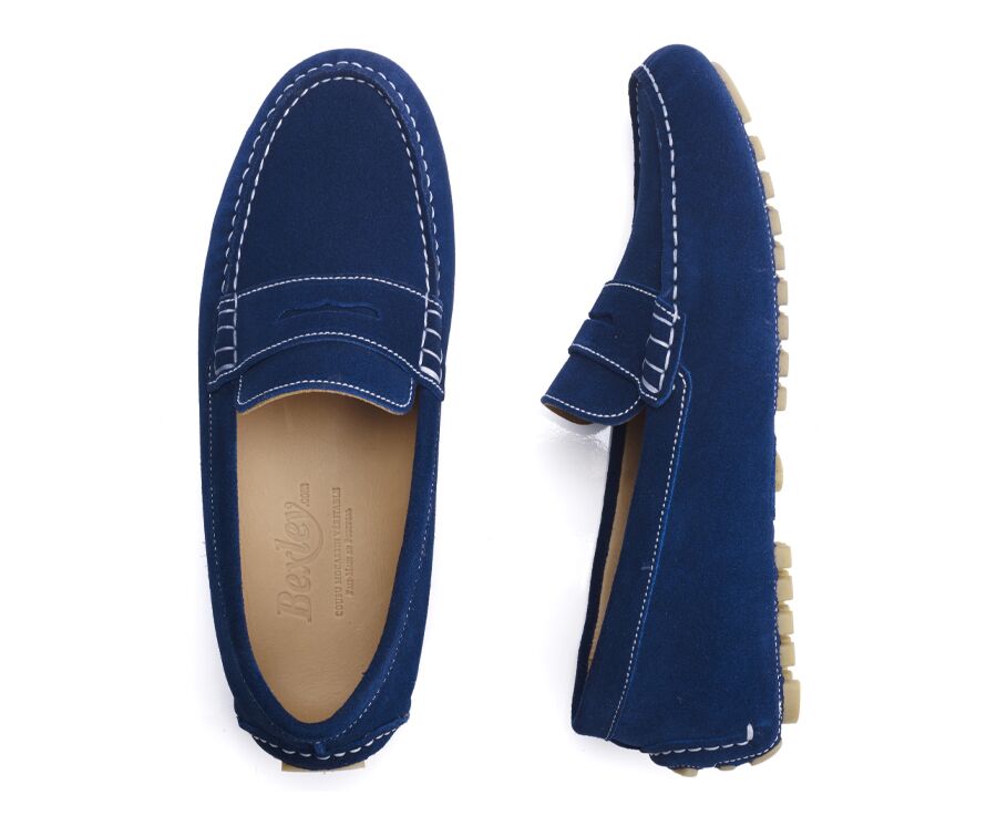 Mocassin été homme Velours Indigo - FERGUSON
