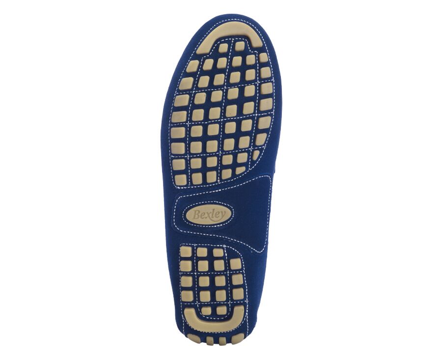 Mocassin été homme Velours Indigo - FERGUSON