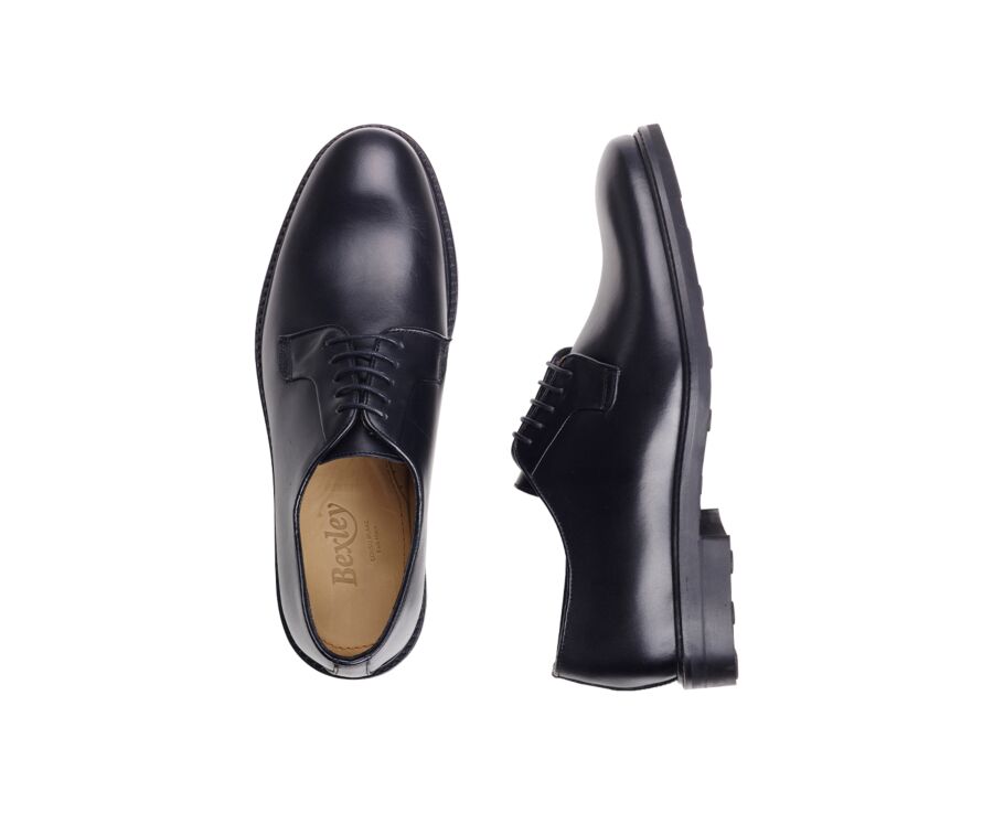 Derbies homme cuir noir semelle gomme - MONTEREY CLASSIC GOMME CITY