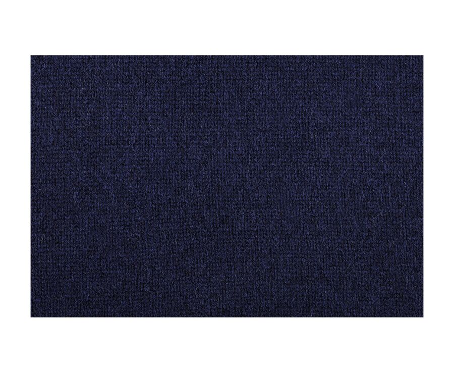 Pull col zippé homme laine Navy - KENNETH