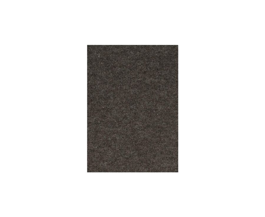 Pull col zippé homme laine Chocolat Chiné - KENNETH