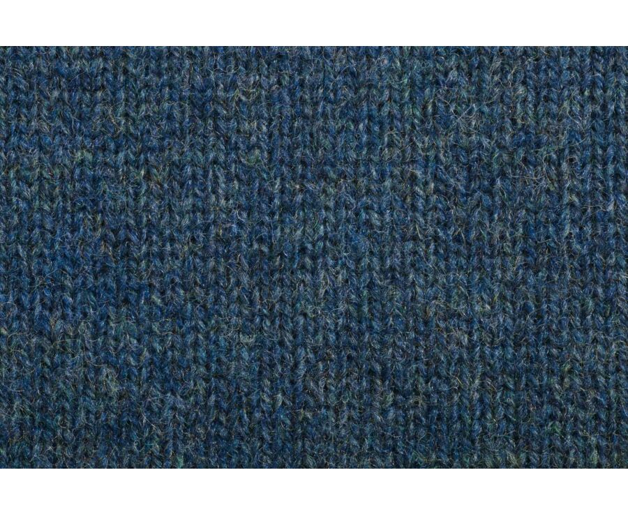 Pull homme laine col zippé - Vert Foncé Chiné - KENNETH