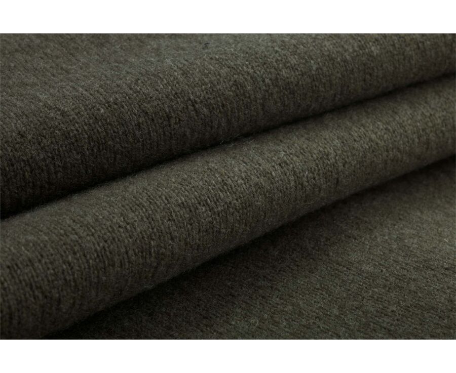 Pull homme col zippé eucalyptus chiné en laine d'agneau - KENNETH