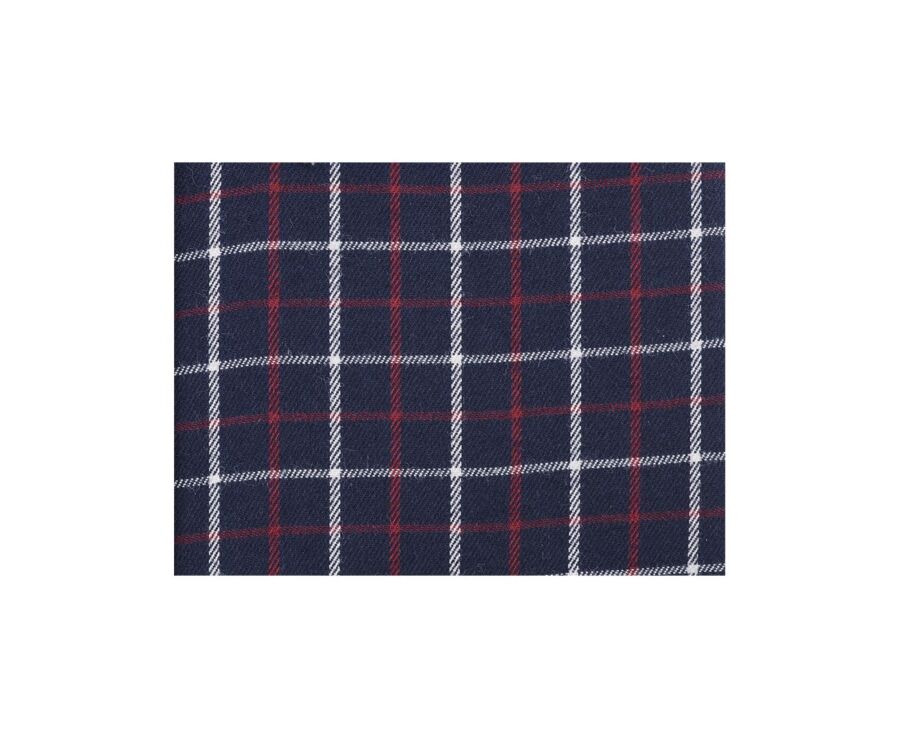 Chemise flanelle carreaux blancs et rouges - LINDSAY