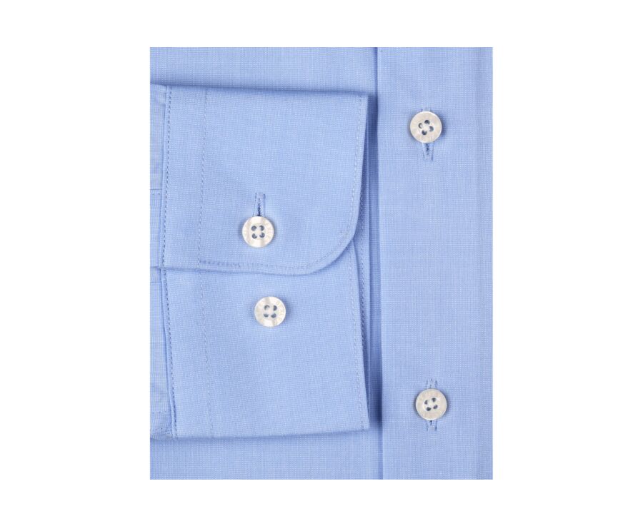 Chemise bleue 100% coton - Col français - MAXIME CLASSIC