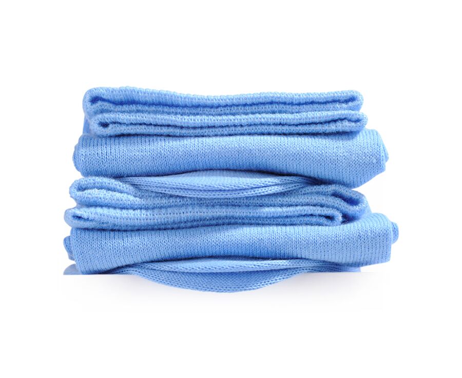 Chaussettes homme fines coton Bleu Ciel