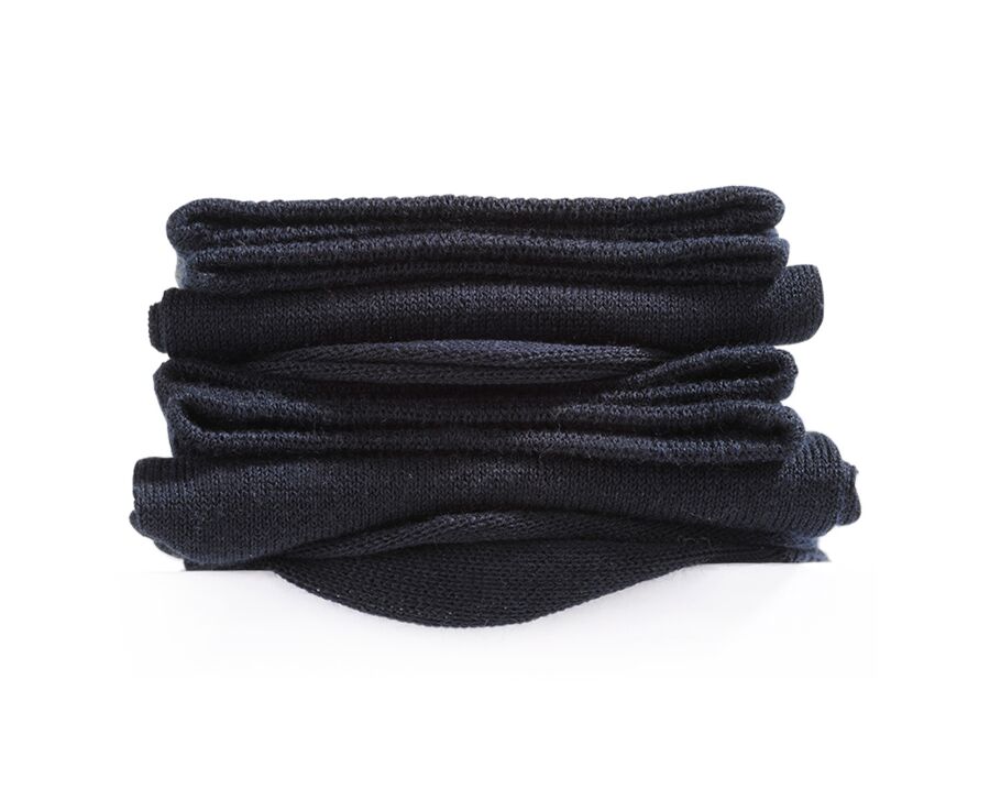 Chaussettes homme fines coton Marine