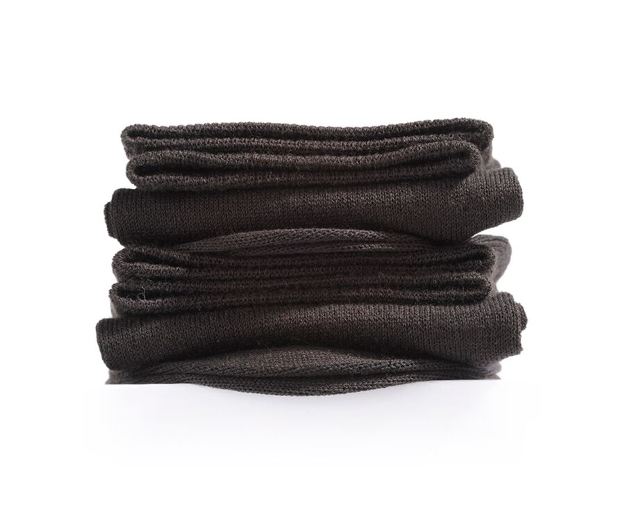Chaussettes homme fines coton Marron