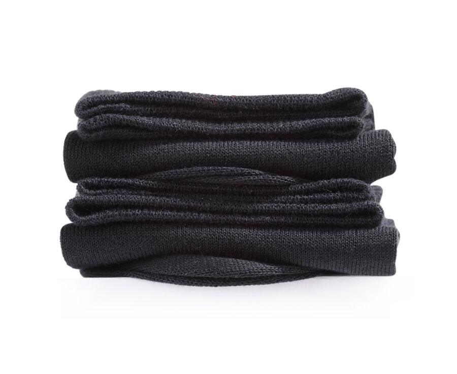 Chaussettes homme fines coton Noir