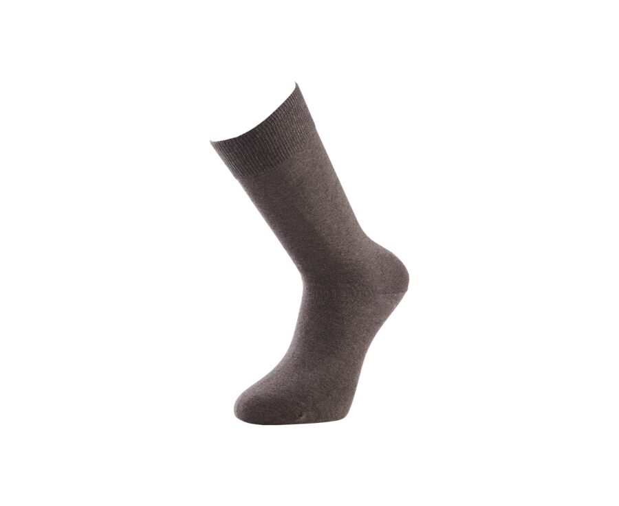 Chaussettes homme coton Chocolat chiné