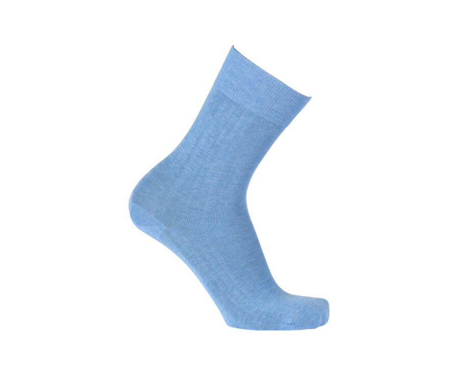 Chaussettes homme fines coton Bleu Chiné