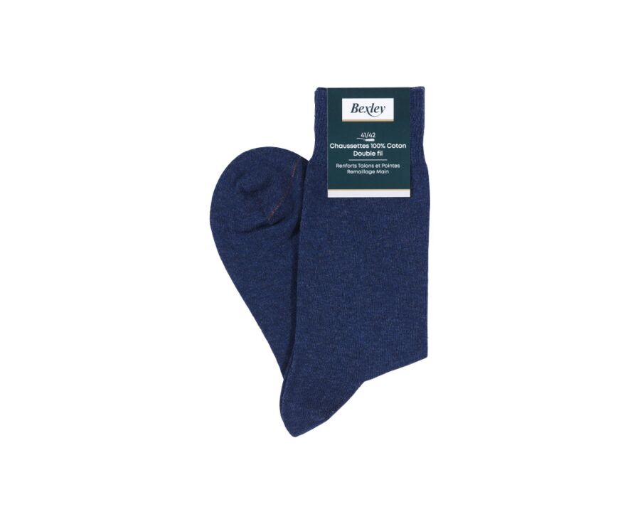 Chaussettes homme coton Bleu foncé