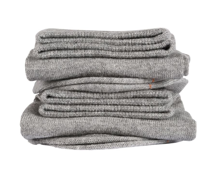Chaussettes homme coton Gris Clair Chiné