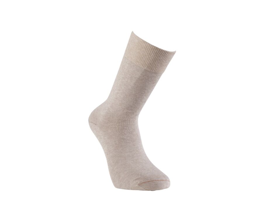 Chaussettes homme coton Beige Chiné
