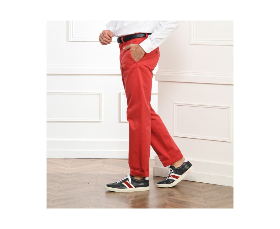 Pantalon chino homme Rouge - JAKE