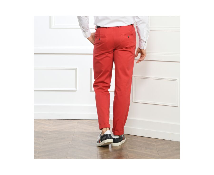 Pantalon chino homme Rouge - JAKE