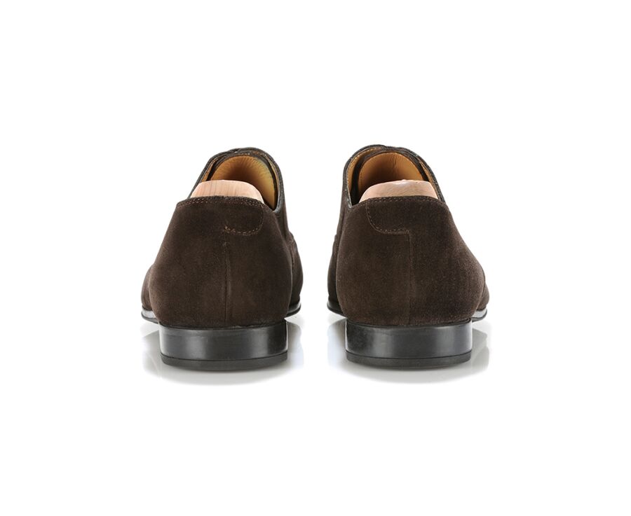 Richelieu homme Velours Brun semelle gomme - LENNOX GOMME URBAN