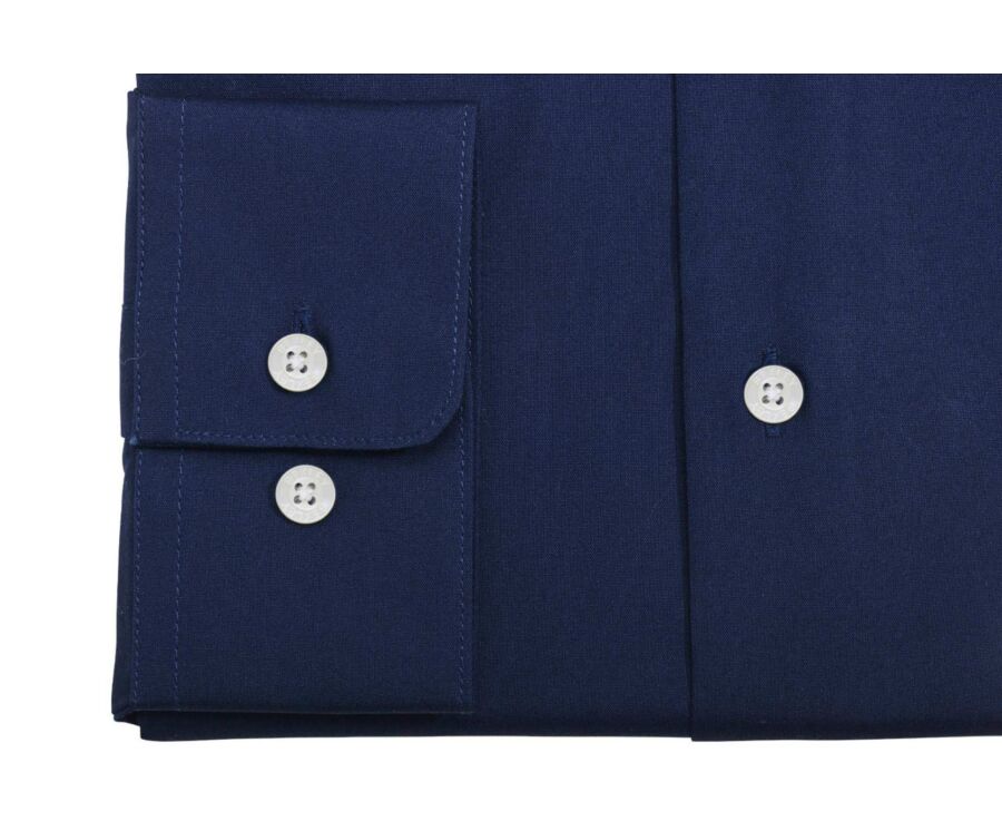 Chemise Popeline homme - Marine - LOUIS CLASSIC