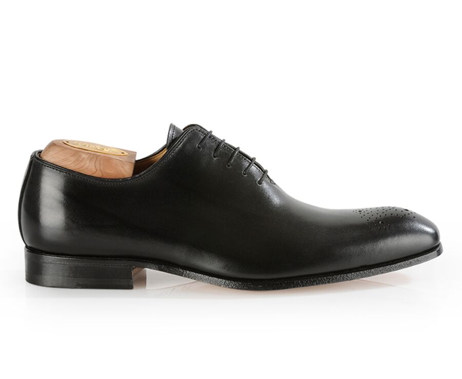 Richelieu homme Noir semelle cuir - THORNBURY