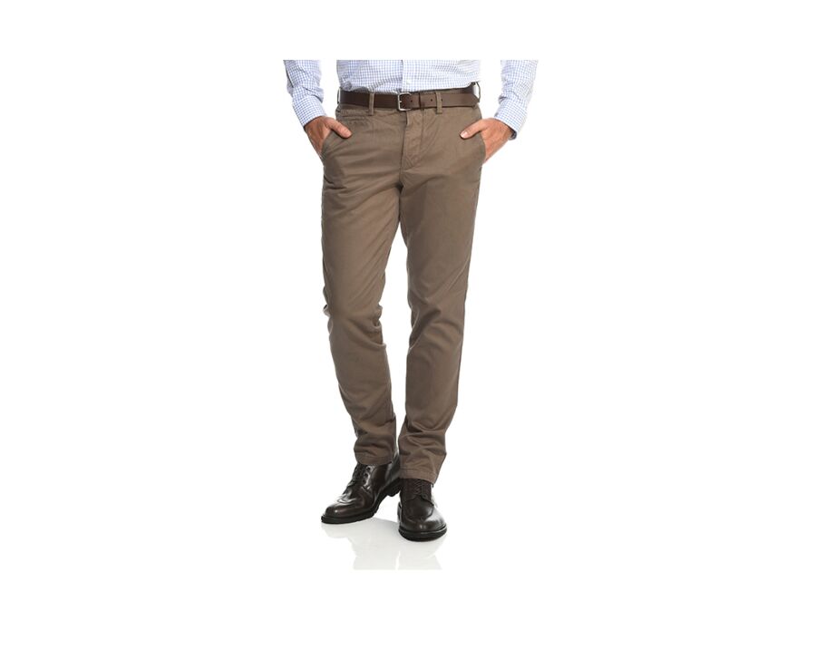 Pantalon chino homme Taupe - NIGEL