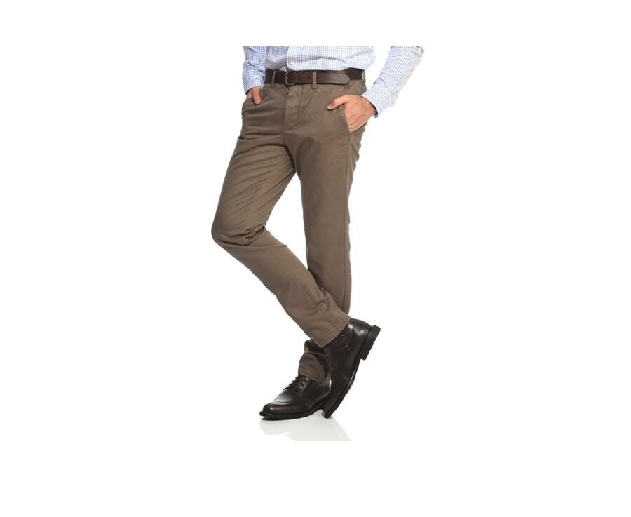 Pantalon chino homme Taupe - NIGEL