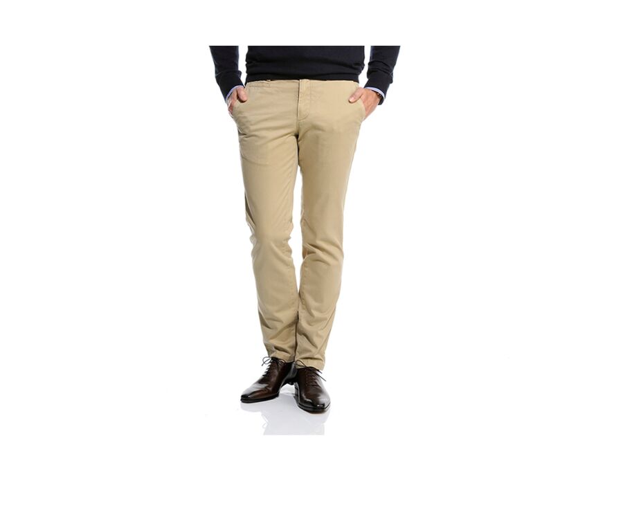 Pantalon chino homme Beige Foncé - NIGEL