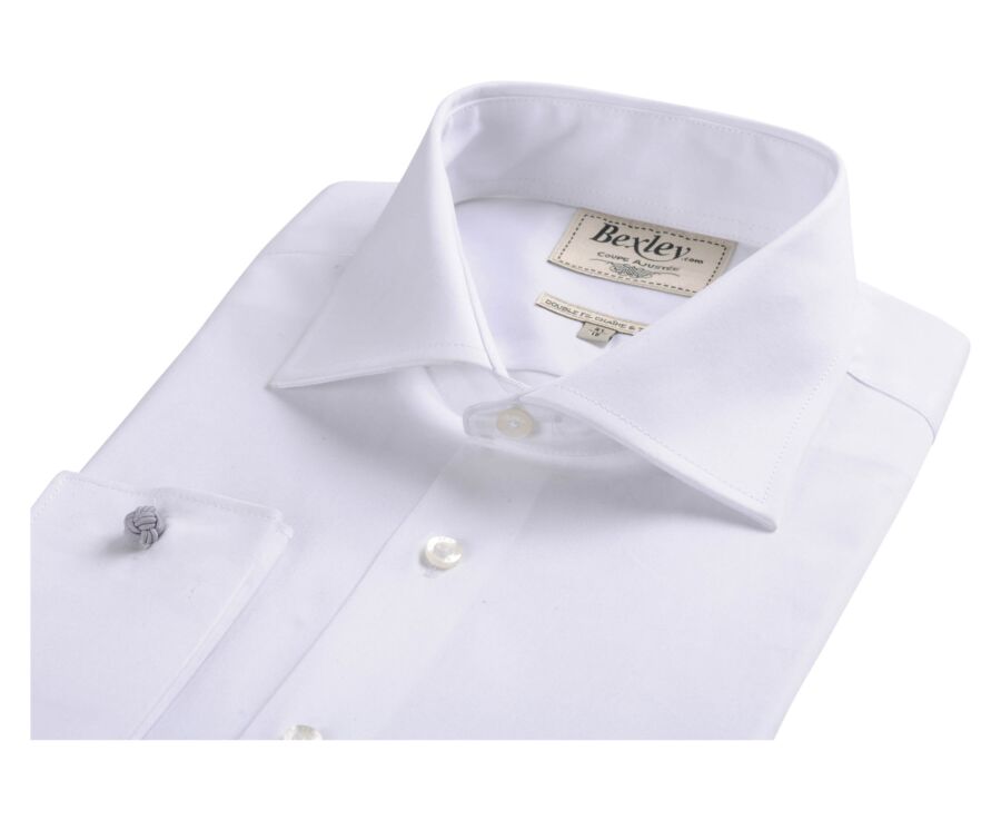 Chemise blanche à boutons de manchettes - PIETRO