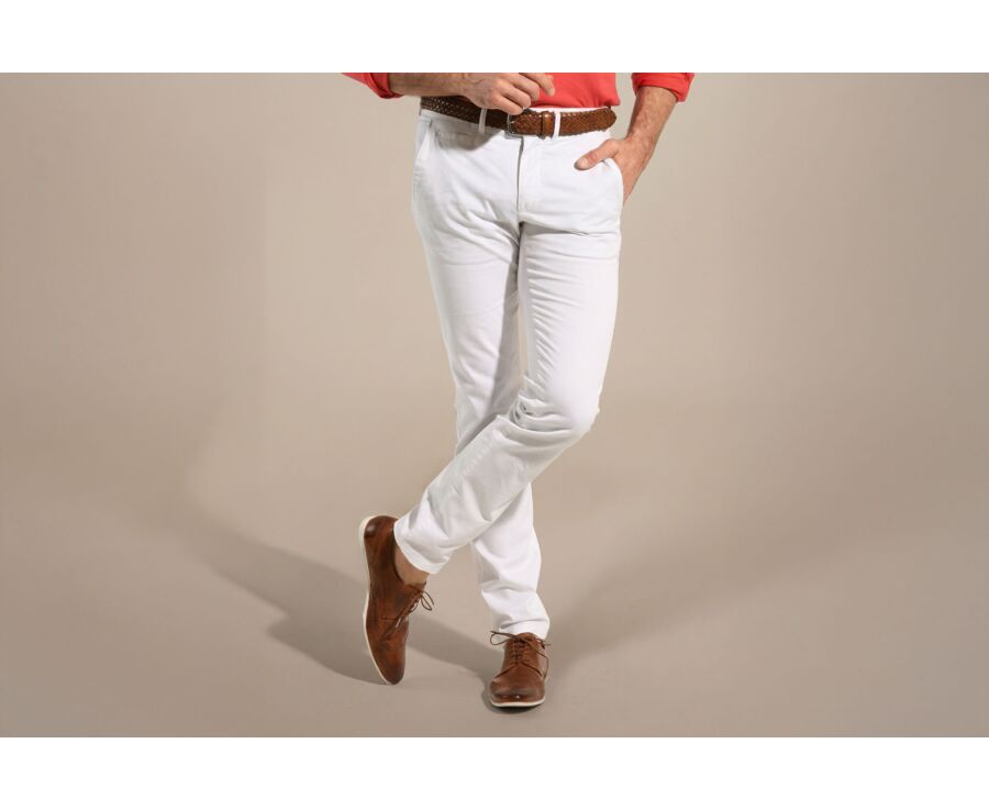 Pantalon chino homme Blanc - KYRK