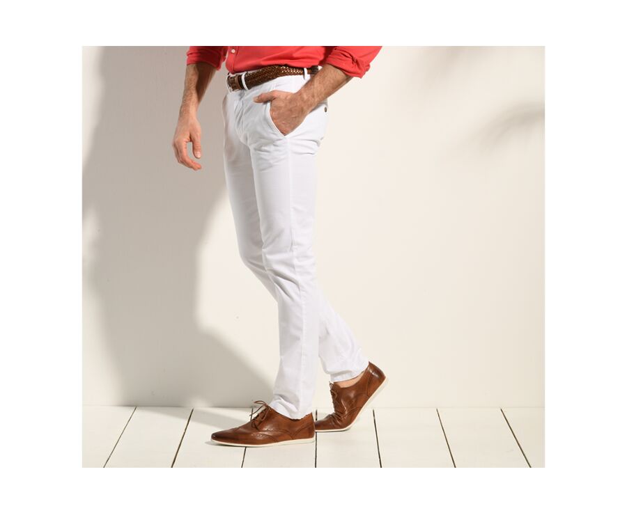 Pantalon chino homme Blanc - KYRK