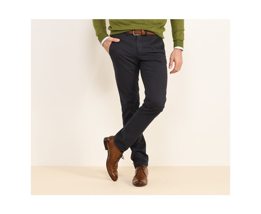 Pantalon chino homme Marine - KYRK