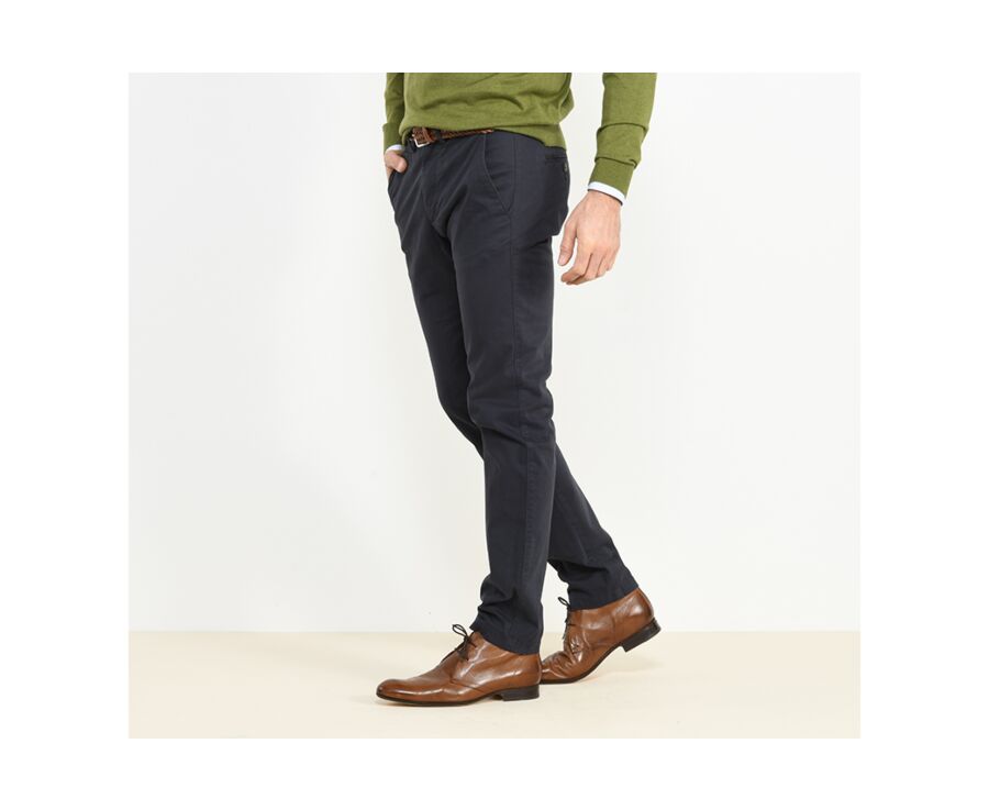 Pantalon chino homme Marine - KYRK