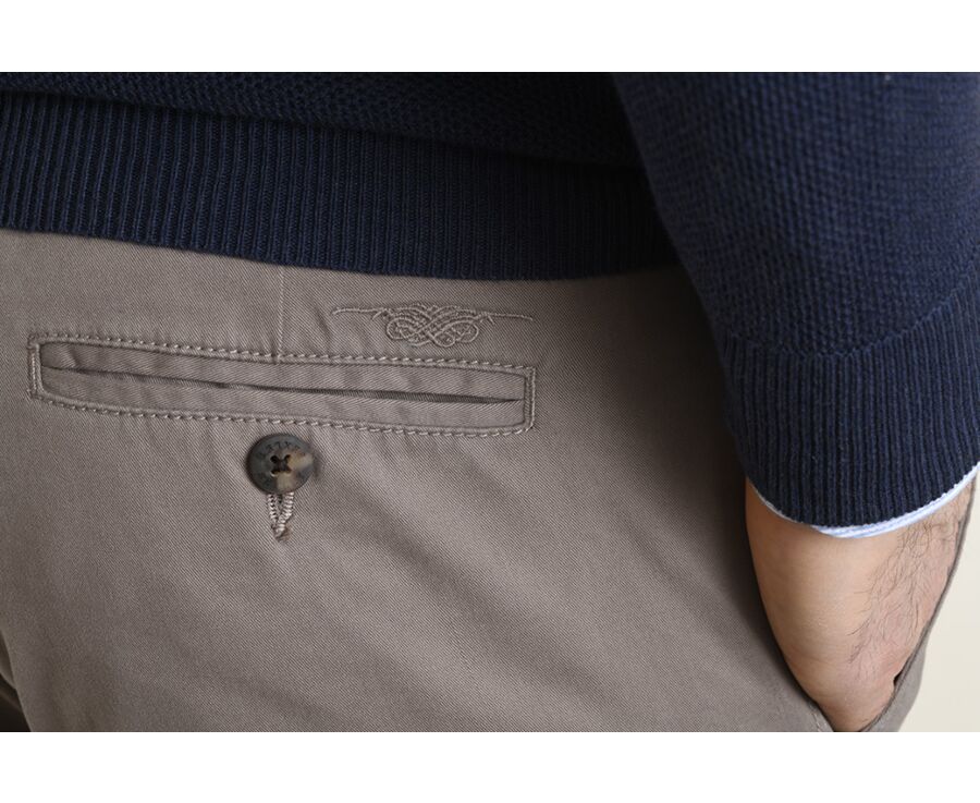 Pantalon chino homme Taupe - KYRK