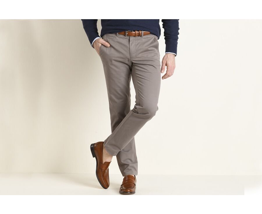 Pantalon chino homme Taupe - KYRK