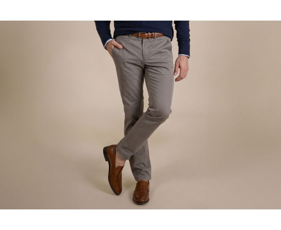Pantalon chino homme Taupe - KYRK