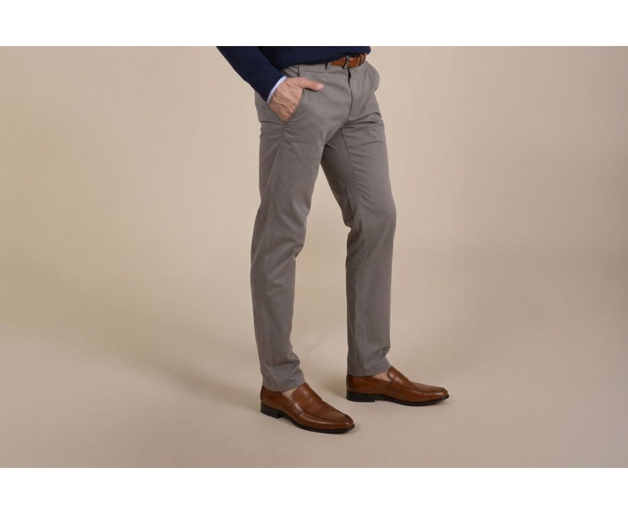 Pantalon chino homme Taupe - KYRK
