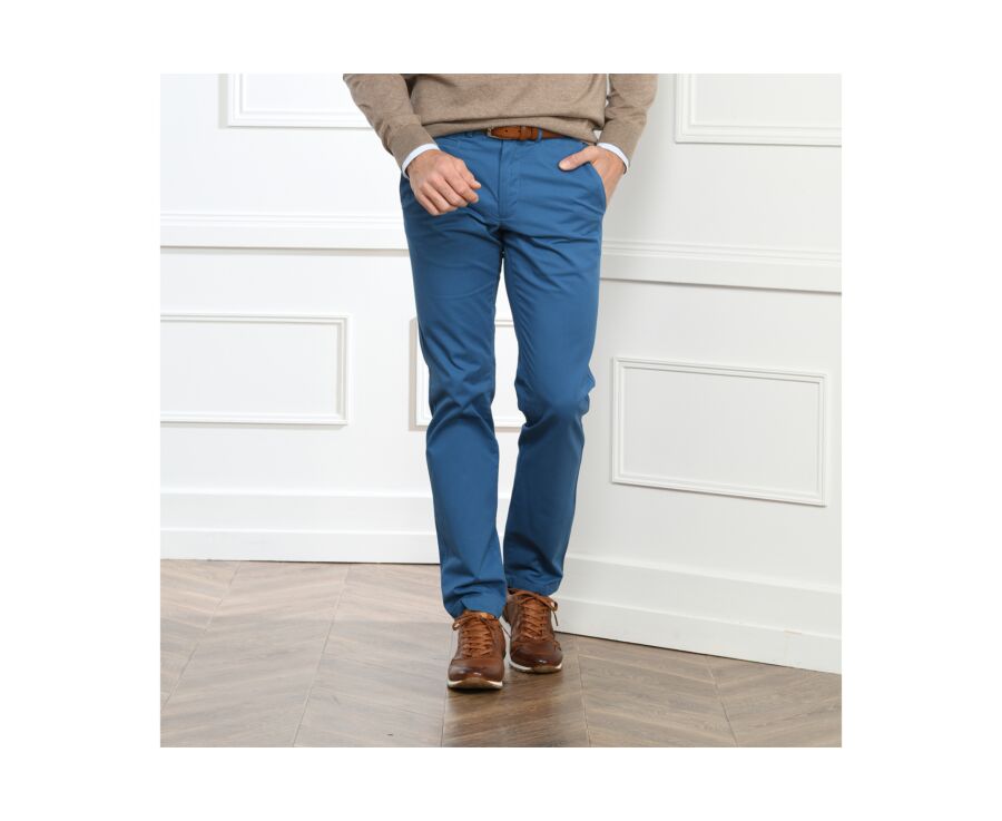 Pantalon chino homme Bleu Canard - KYRK