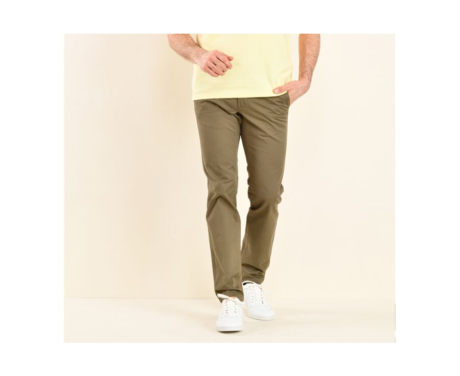 Pantalon chino homme Olive Foncé - KYRK