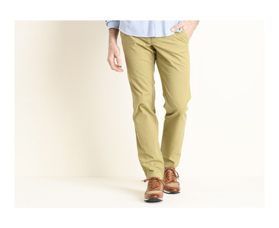 Pantalon chino homme Kaki Clair - KYRK