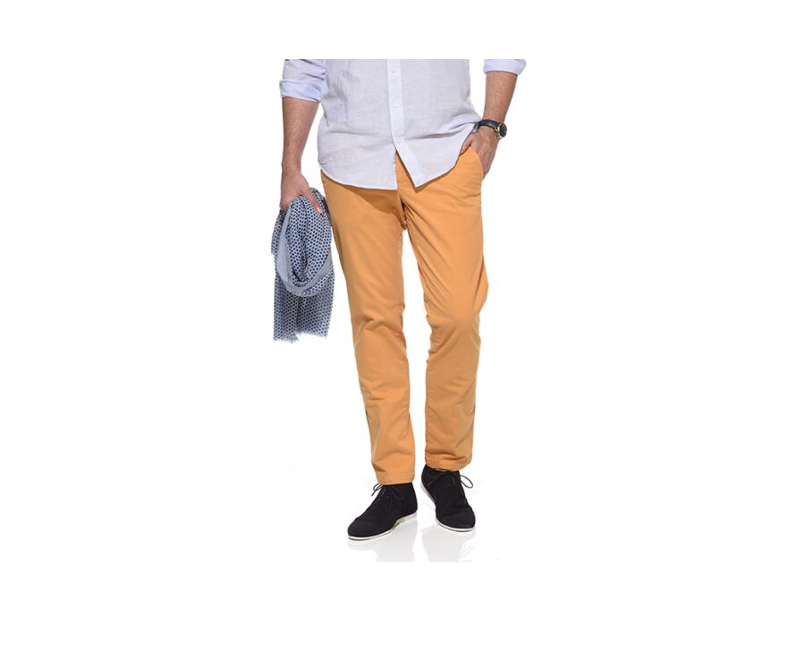 Pantalon chino homme Jaune Safran - KYRK
