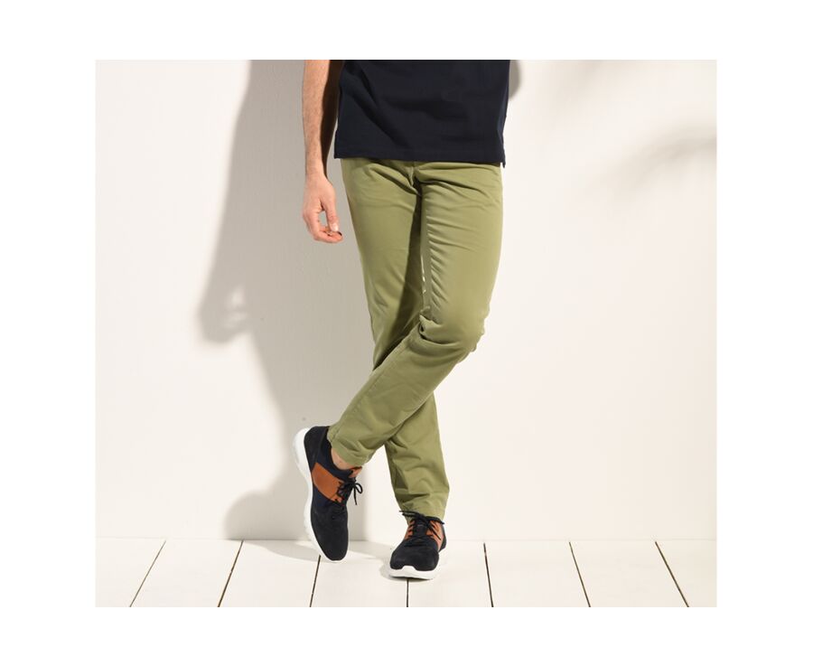 Pantalon chino homme Vert Été - KYRK