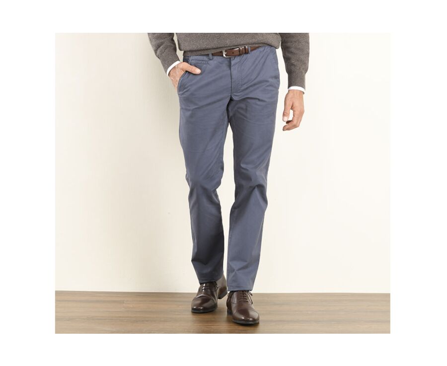 Pantalon chino homme Bleu Gris - KYRK